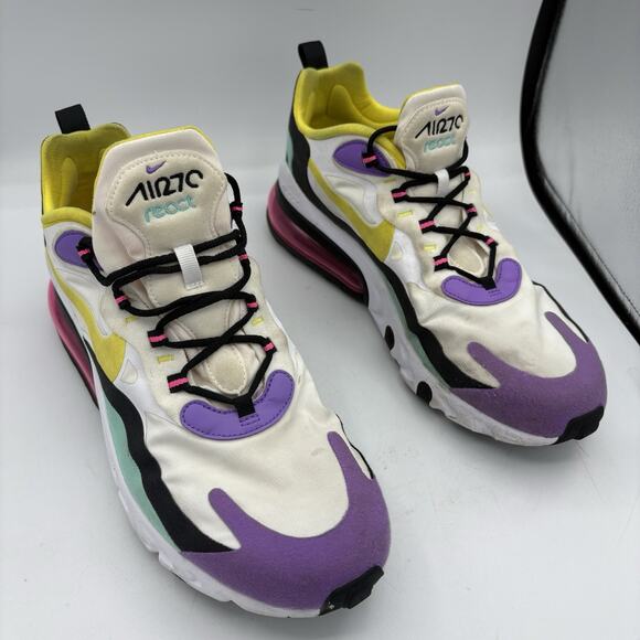 Nike Sneakers Mens Size 11 Air Max‎ 270 React Geometric Abstract AO4971-101 - Picture 1 of 9